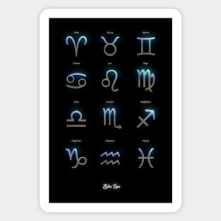 Zodiac Symbols Sticker